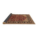 Sideview of Oriental Brown Industrial Rug, urb2012brn