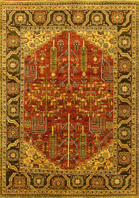 Oriental Yellow Industrial Rug, urb2012yw