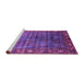 Sideview of Machine Washable Oriental Purple Traditional Area Rugs, wshurb2013pur