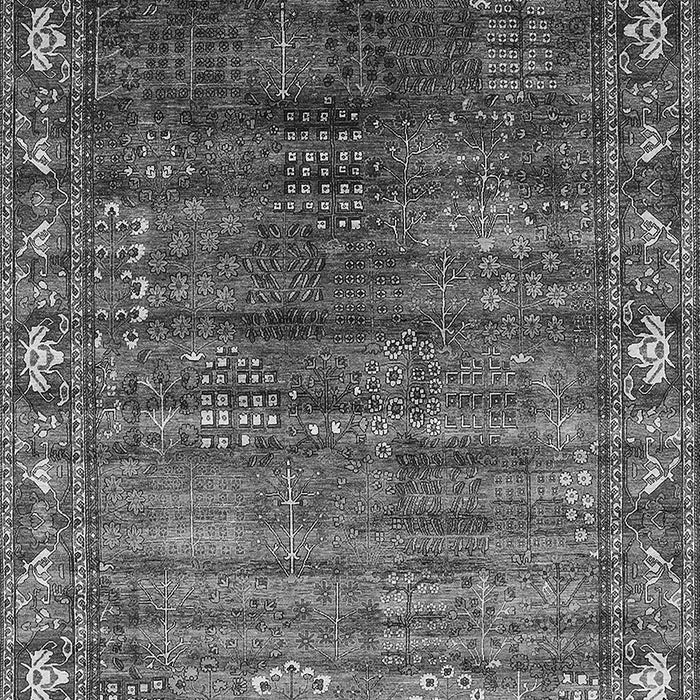 Machine Washable Oriental Gray Traditional Rug, wshurb2013gry