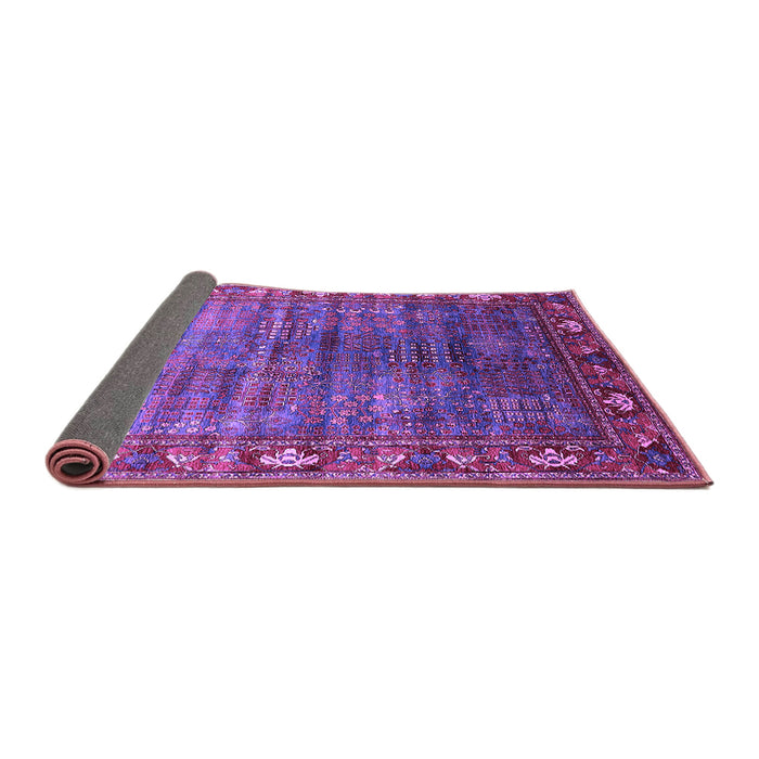 Sideview of Oriental Purple Traditional Rug, urb2013pur