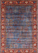 Mid-Century Modern Saffron Red Oriental Rug, urb2013