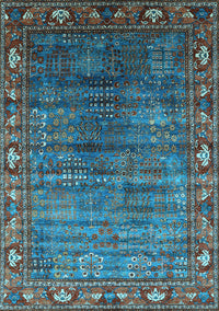 Oriental Light Blue Traditional Rug, urb2013lblu
