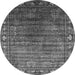 Round Oriental Gray Traditional Rug, urb2013gry