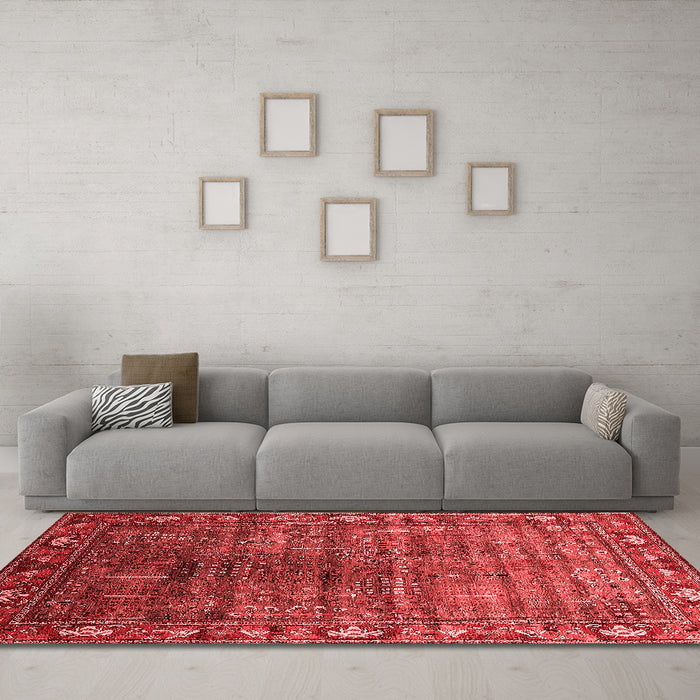 Traditional Red Washable Rugs