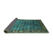 Sideview of Oriental Turquoise Traditional Rug, urb2013turq
