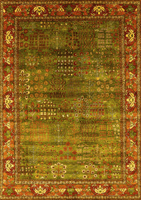 Oriental Yellow Traditional Rug, urb2013yw
