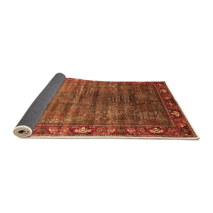 Sideview of Oriental Orange Traditional Rug, urb2013org