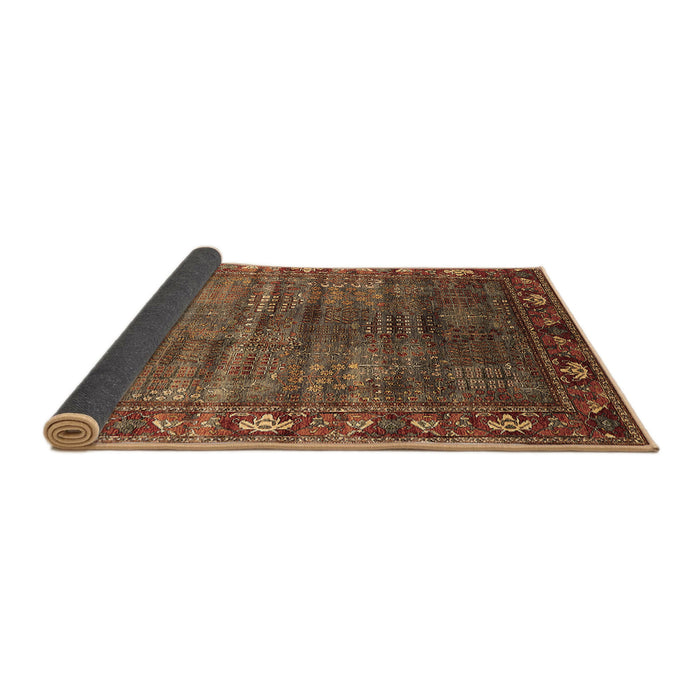 Sideview of Oriental Brown Traditional Rug, urb2013brn