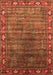 Machine Washable Oriental Orange Traditional Area Rugs, wshurb2013org