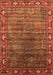 Oriental Orange Traditional Rug, urb2013org
