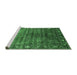 Sideview of Machine Washable Oriental Emerald Green Traditional Area Rugs, wshurb2013emgrn