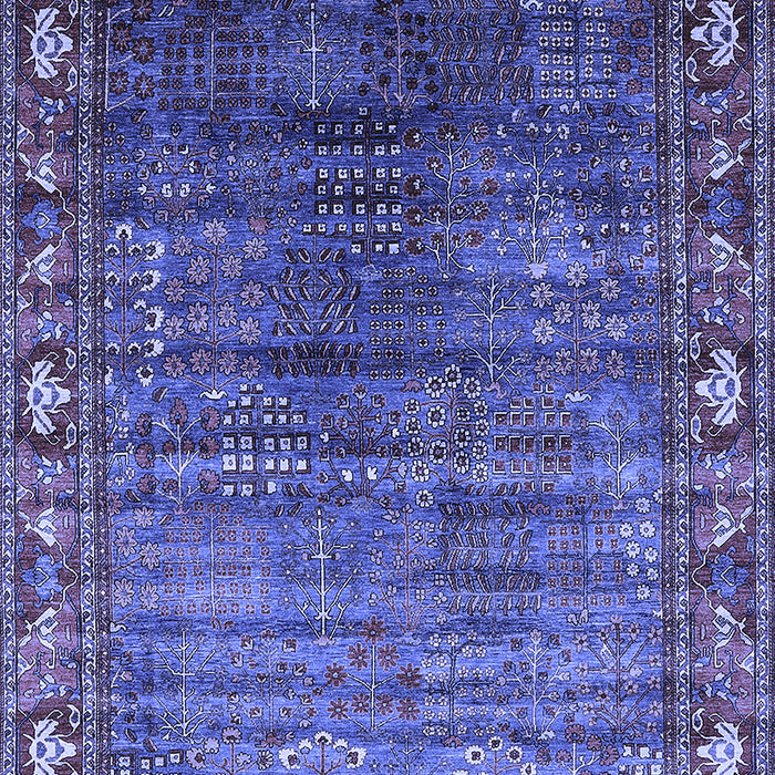 Oriental Blue Traditional Rug, urb2013blu