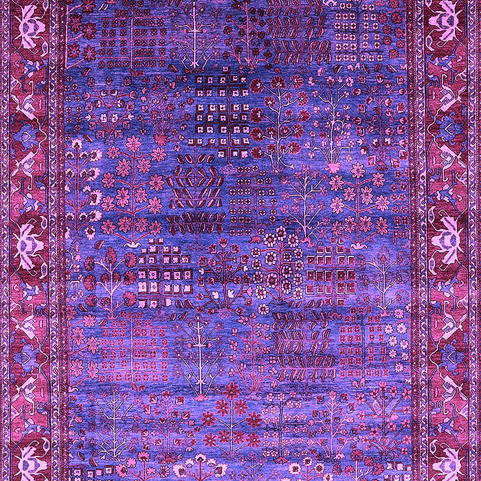 Machine Washable Oriental Purple Traditional Area Rugs, wshurb2013pur