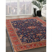 Mid-Century Modern Dark Almond Brown Oriental Rug, urb2014