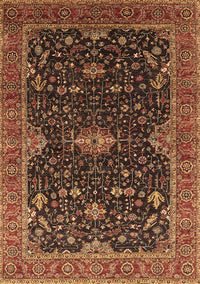 Oriental Brown Traditional Rug, urb2014brn