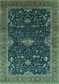 Oriental Turquoise Traditional Rug, urb2014turq