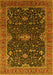 Oriental Yellow Traditional Rug, urb2014yw