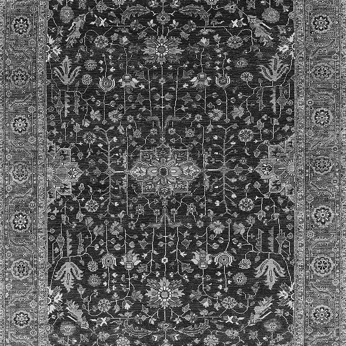 Machine Washable Oriental Gray Traditional Rug, wshurb2014gry