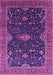 Machine Washable Oriental Purple Traditional Area Rugs, wshurb2014pur