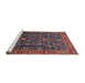Sideview of Machine Washable Industrial Modern Rose Dust Purple Rug, wshurb2015