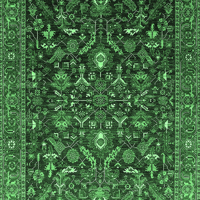 Oriental Emerald Green Industrial Rug, urb2015emgrn