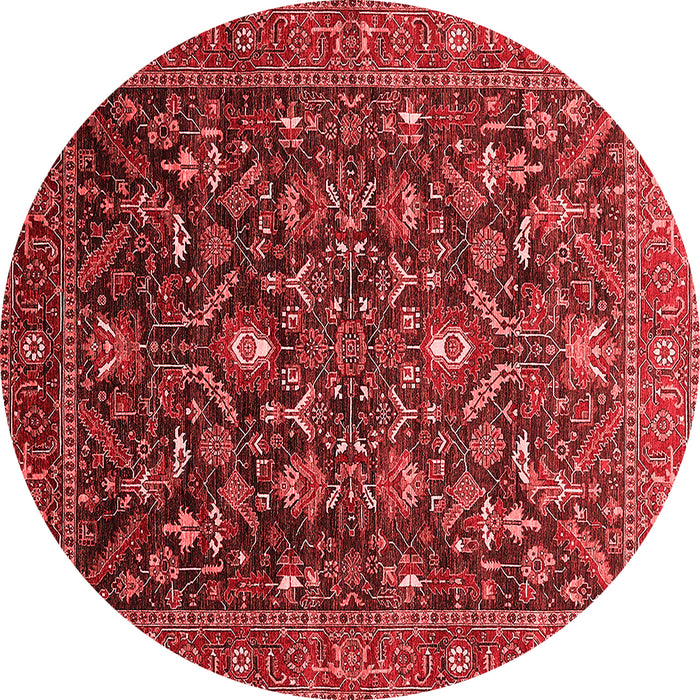 Machine Washable Oriental Red Industrial Rug, wshurb2015red