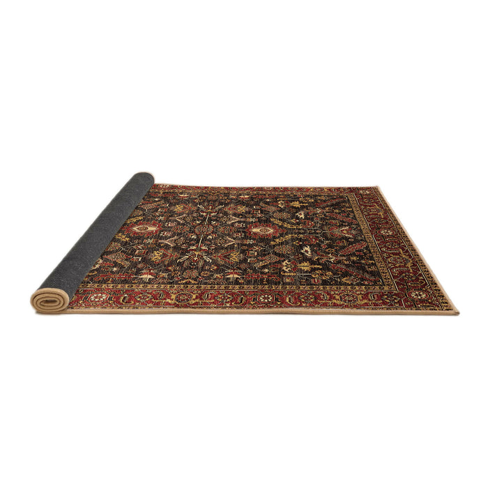 Sideview of Oriental Brown Industrial Rug, urb2015brn
