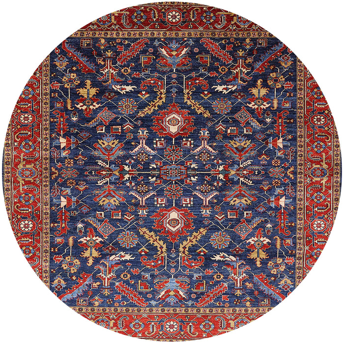 Round Machine Washable Industrial Modern Rose Dust Purple Rug, wshurb2015