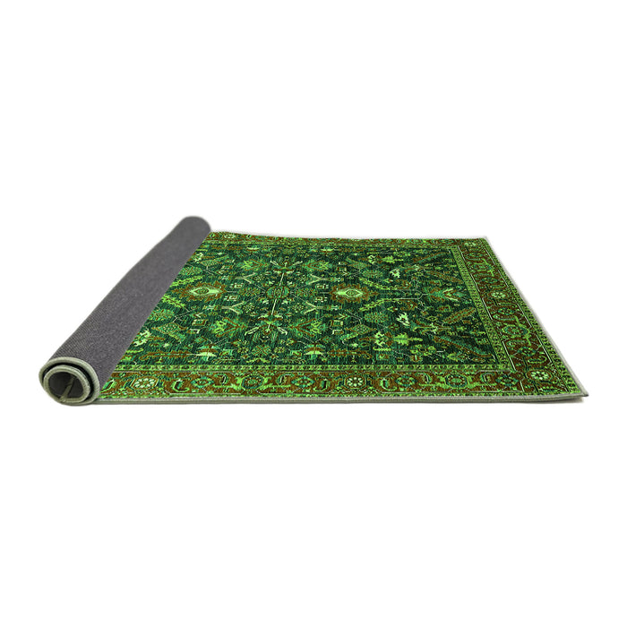 Sideview of Oriental Green Industrial Rug, urb2015grn