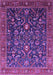 Machine Washable Oriental Purple Industrial Area Rugs, wshurb2015pur