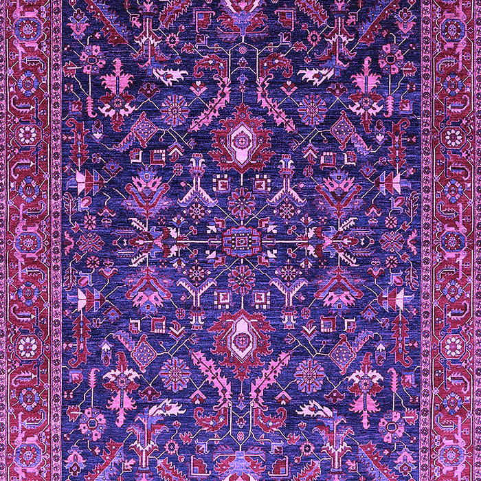 Machine Washable Oriental Purple Industrial Area Rugs, wshurb2015pur