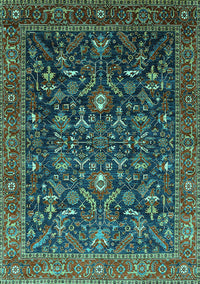 Oriental Turquoise Industrial Rug, urb2015turq