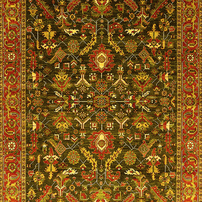 Oriental Yellow Industrial Rug, urb2015yw