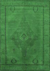 Oriental Emerald Green Industrial Rug, urb2016emgrn