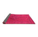 Sideview of Oriental Pink Industrial Rug, urb2016pnk