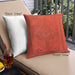 Front View of Mid-Century Modern Urban Square Red Throw Pillow, 18 inch by 18 inch, pwurb2016
