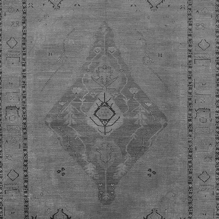 Machine Washable Oriental Gray Industrial Rug, wshurb2016gry