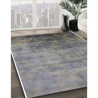 Mid-Century Modern Cloudy Gray Oriental Rug, urb2017