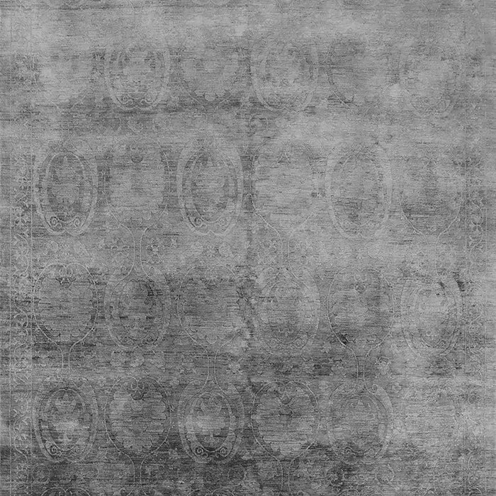 Machine Washable Oriental Gray Industrial Rug, wshurb2017gry