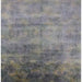 Square Mid-Century Modern Cloudy Gray Oriental Rug, urb2017