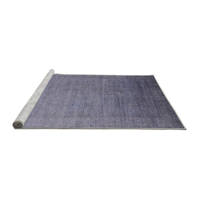 Sideview of Machine Washable Industrial Modern Grape Purple Rug, wshurb2018