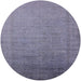 Round Machine Washable Industrial Modern Grape Purple Rug, wshurb2018