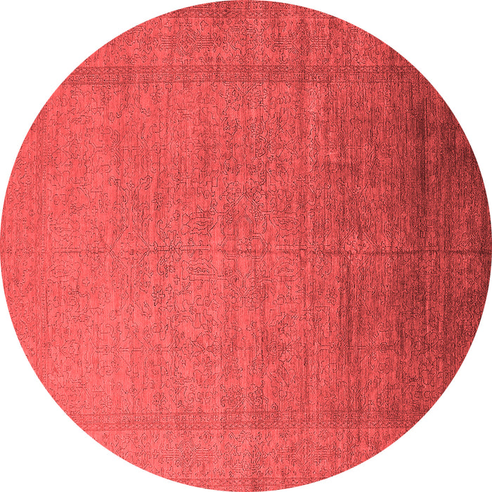 Machine Washable Oriental Red Industrial Rug, wshurb2018red