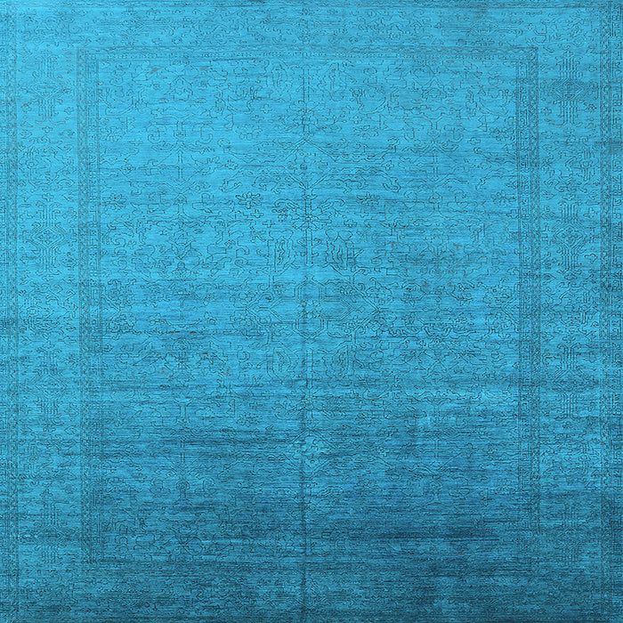 Square Oriental Light Blue Industrial Rug, urb2018lblu