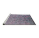 Sideview of Machine Washable Industrial Modern French Lilac Purple Rug, wshurb2019