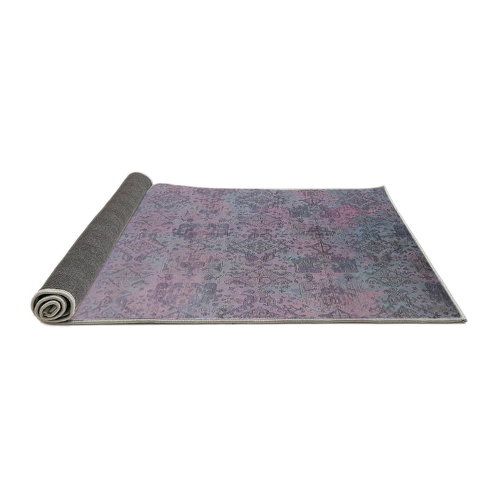 Sideview of Mid-Century Modern French Lilac Purple Oriental Rug, urb2019