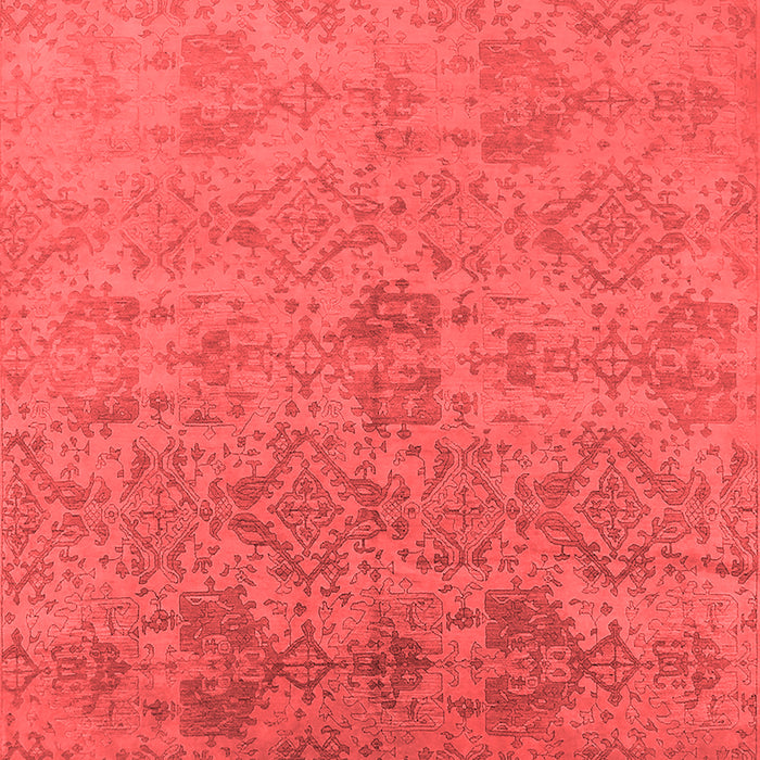 Machine Washable Oriental Red Industrial Rug, wshurb2019red
