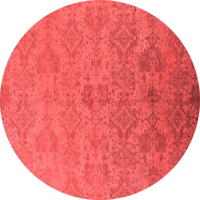Machine Washable Oriental Red Industrial Rug, wshurb2019red