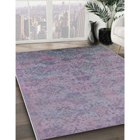 Mid-Century Modern French Lilac Purple Oriental Rug, urb2019